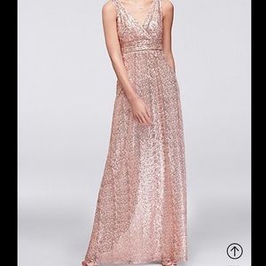 Blush sequin dress
